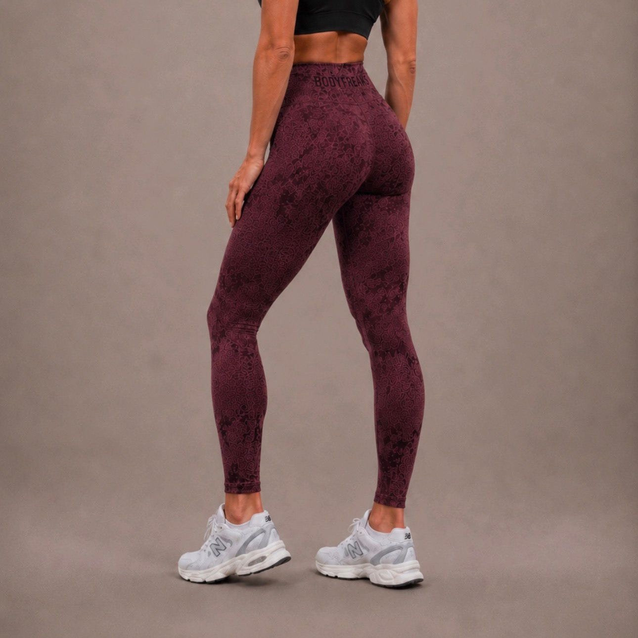 BF Digital Divine Seamless Leggings - BURGUNDY