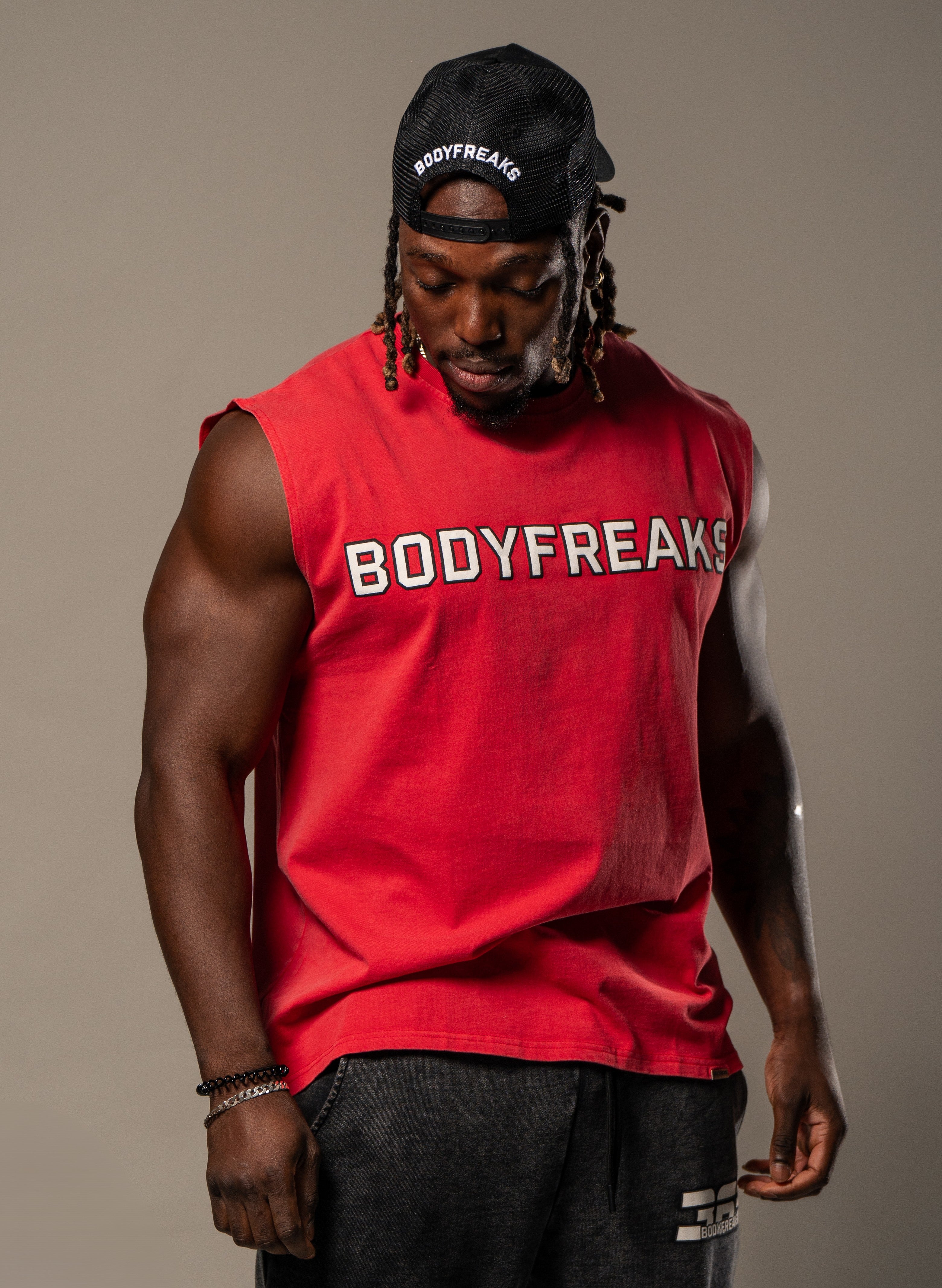 Dedicated 365 Sleeveless Tee- RUBY RED