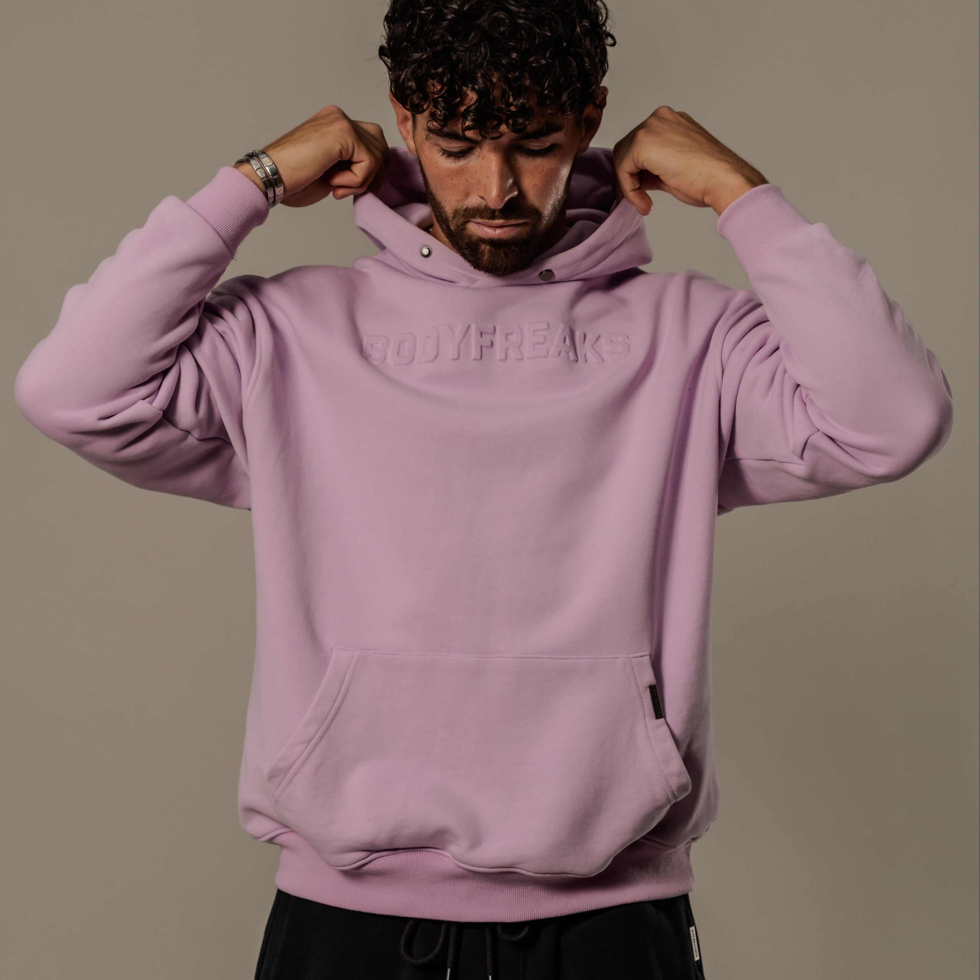 Embossed Athl Club Essential Hoodie - LILAC [bulk-run-1:Embossed Athl Club Essential Hoodie - LILAC Shortlist]