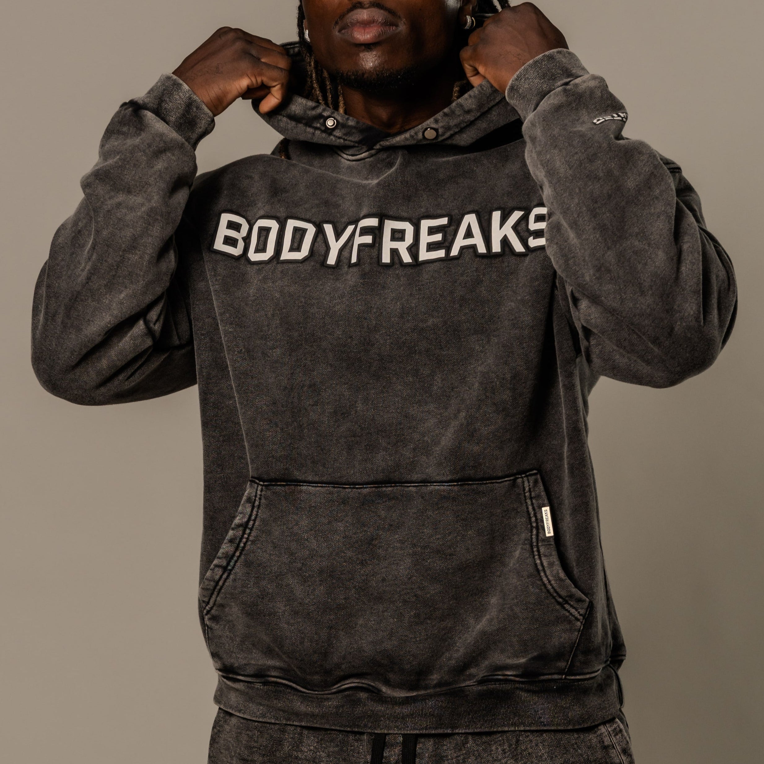 Acid Wash Dedicated 365 Hoodie - JET BLACK [bulk-run-1:Acid Wash Dedicated 365 Hoodie - JET BLACK]