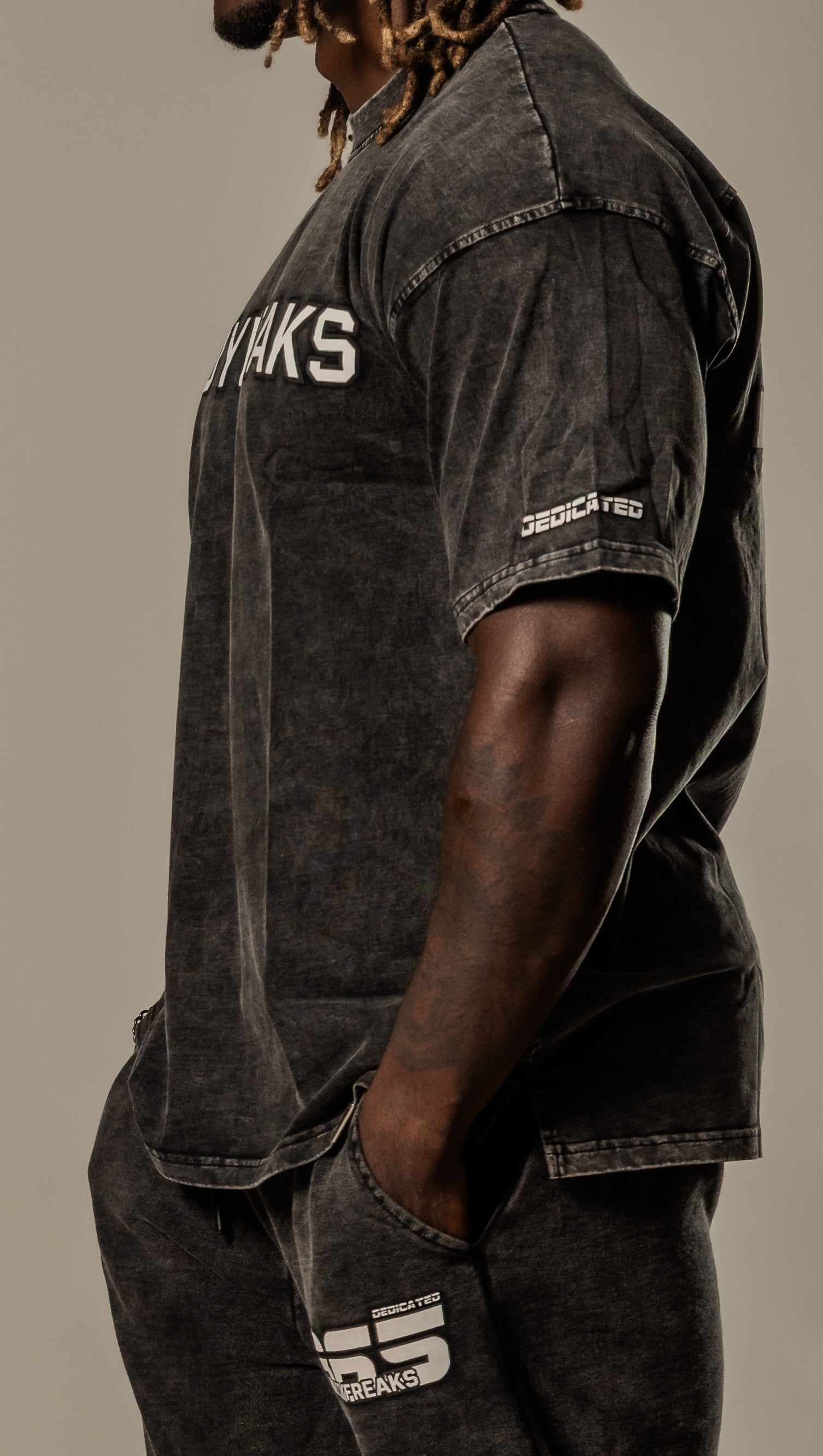 Dedicated 365 Oversized Tee- STONE WASH JET BLACK [bulk-run-1:Dedicated 365 Oversized Tee- STONE WASH JET BLACK Shortlist]
