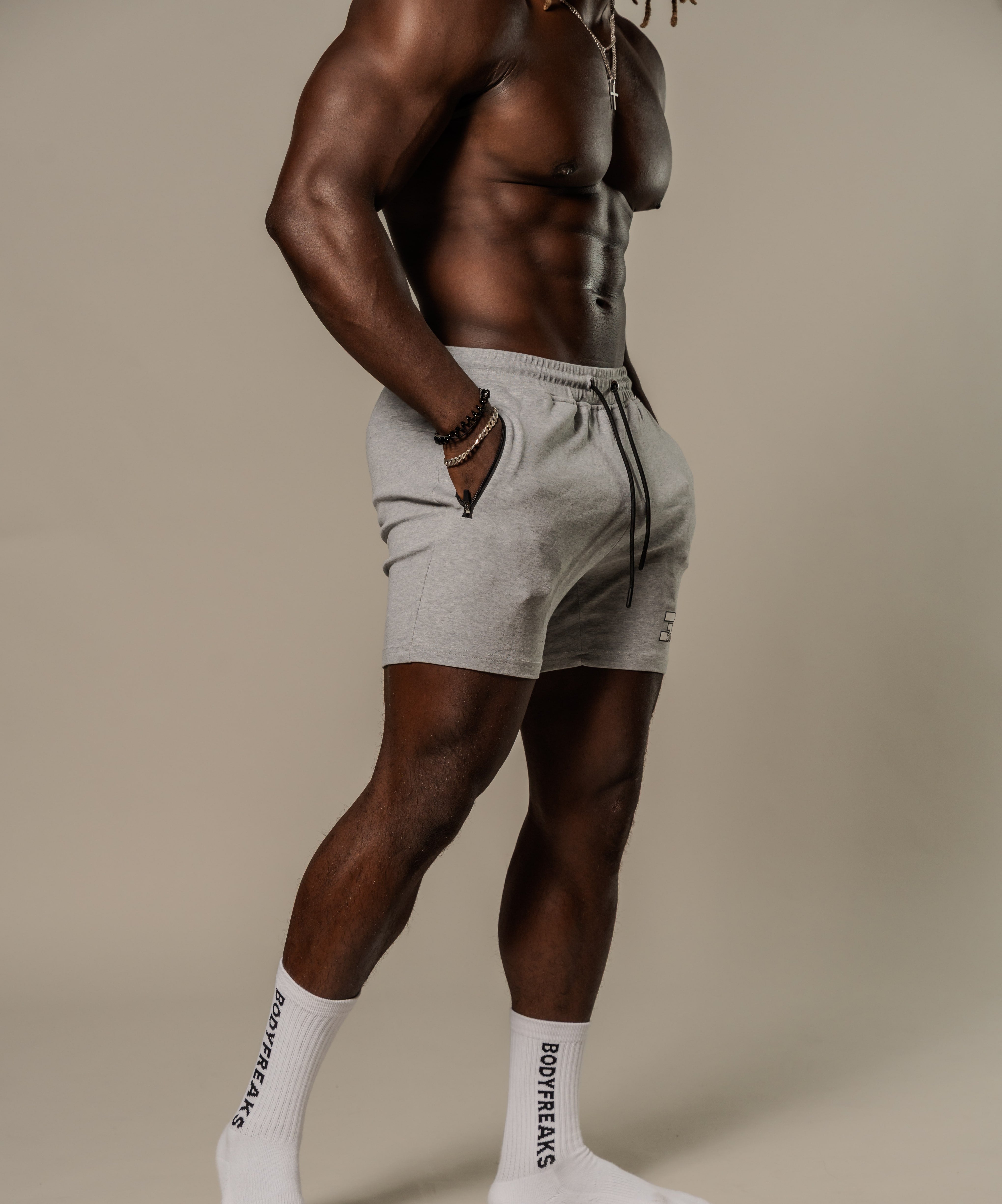BF Dedicated 365 Cotton Shorts - GREY [bulk-run-1:BF Dedicated 365 Cotton Shorts - GREY Shortlist]