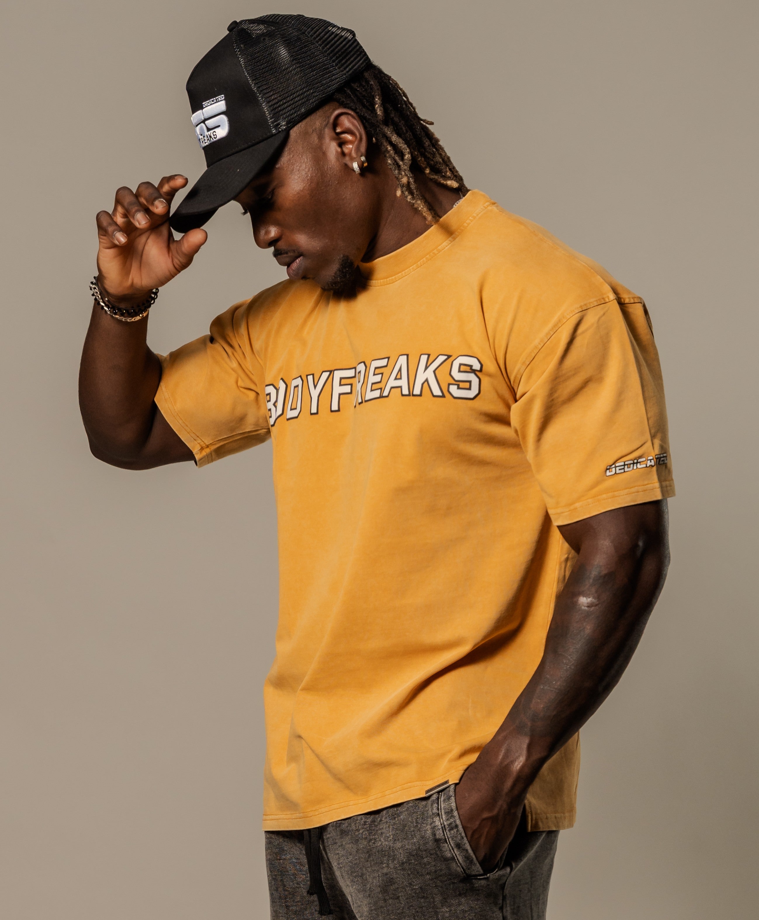 Dedicated 365 Oversized Tee- STONE WASH YELLOW [bulk-run-1:Dedicated 365 Oversized Tee- STONE WASH YELLOW Shortlist]