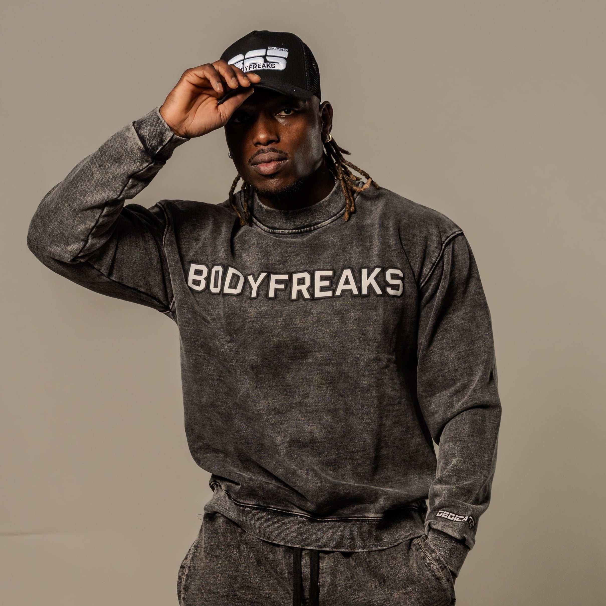 Acid Wash Dedicated 365 Sweater - JET BLACK [bulk-run-1:Acid Wash Dedicated 365 Sweater - JET BLACK Shortlist]