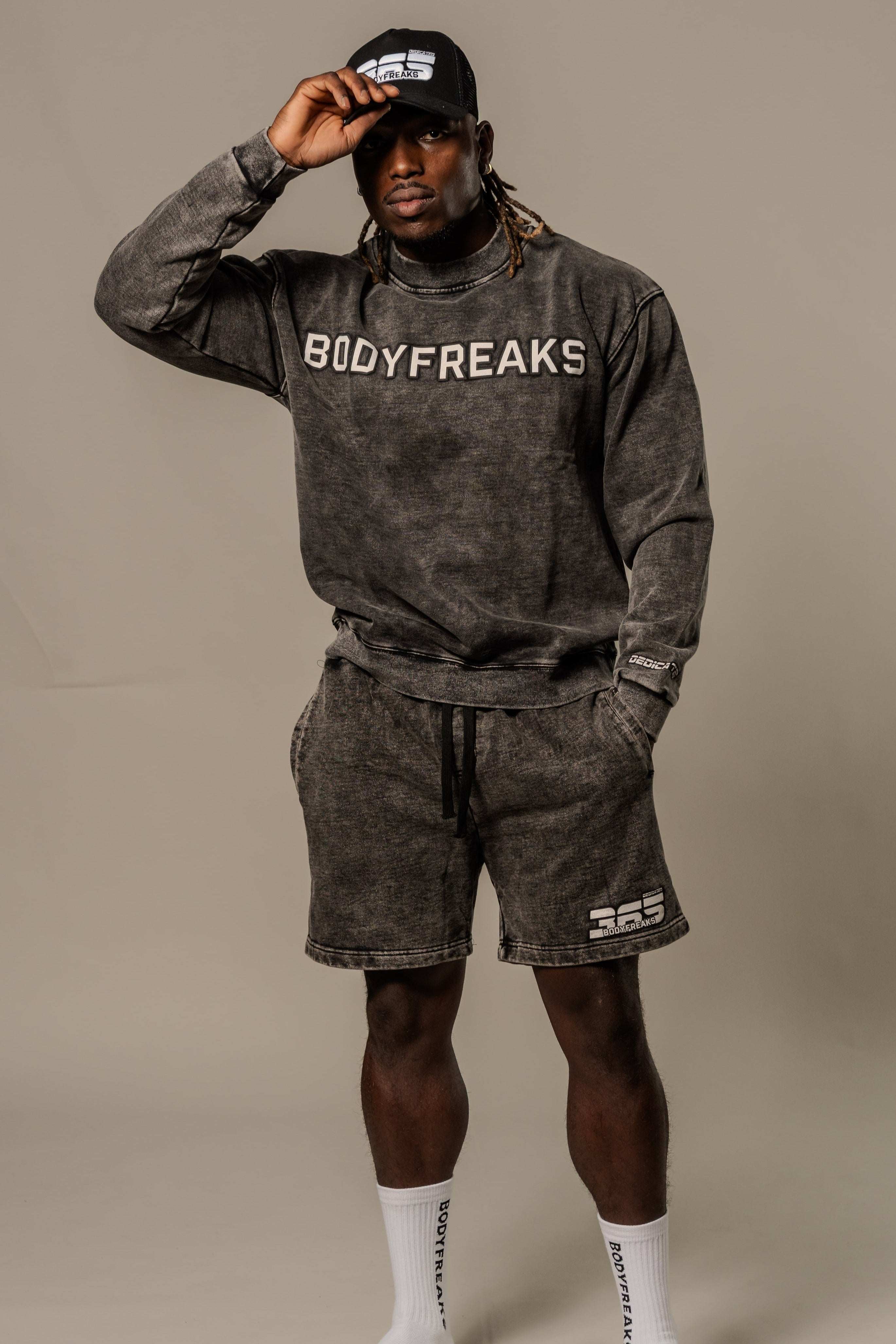 Acid Wash Dedicated 365 Sweater - JET BLACK [bulk-run-1:Acid Wash Dedicated 365 Sweater - JET BLACK Shortlist]