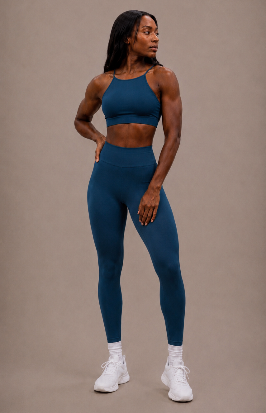 Icon Seamless Scrunch Leggings V2 - AEGEAN BLUE