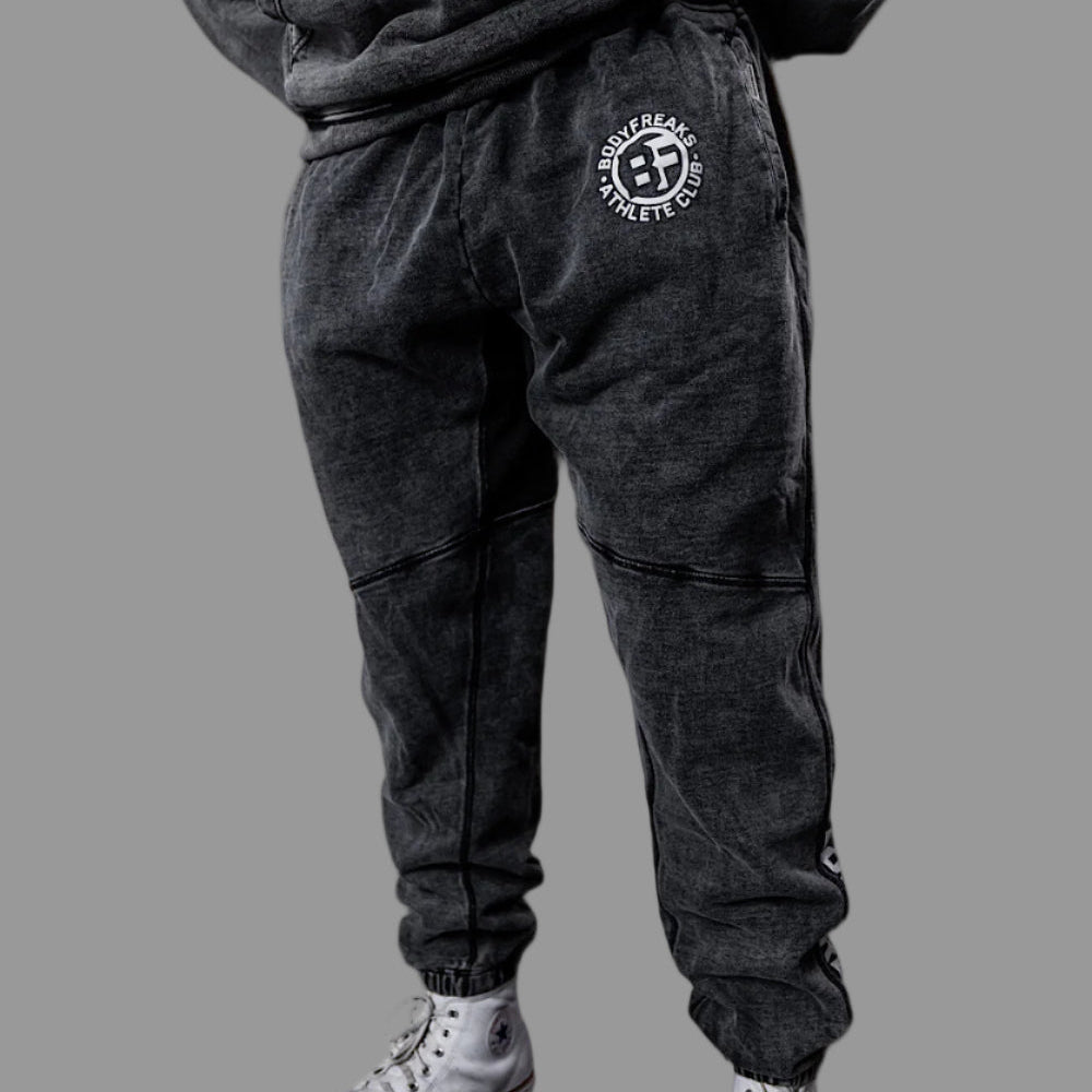 BF Athl Club Joggers - Acid Wash Black