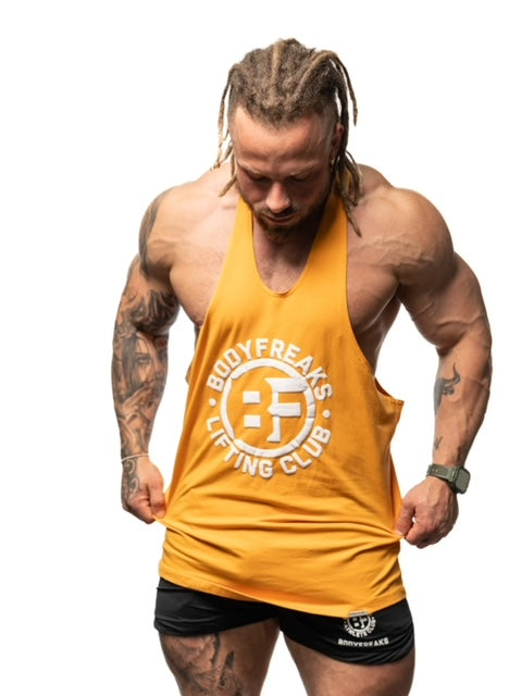 BF Lifting Club Stringer Vest - ORANGE