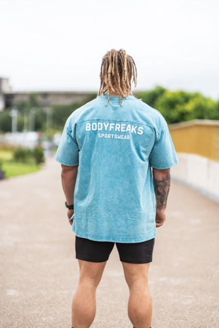 BF Stone Wash Oversized Tee -BABY BLUE