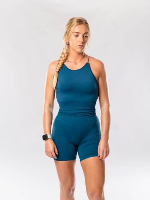 Icon Seamless Scrunch Shorts V2 - AEGEAN BLUE [bulk-run-1:Icon Seamless Scrunch Shorts V2 AEGEAN BLUE Shortlist]
